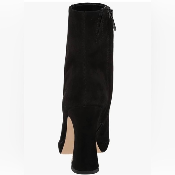 SAM EDELMAN BLACK SUEDE LEATHER JAY ANKLE BOOTIES 5 MEDIUM - Picture 5 of 10
